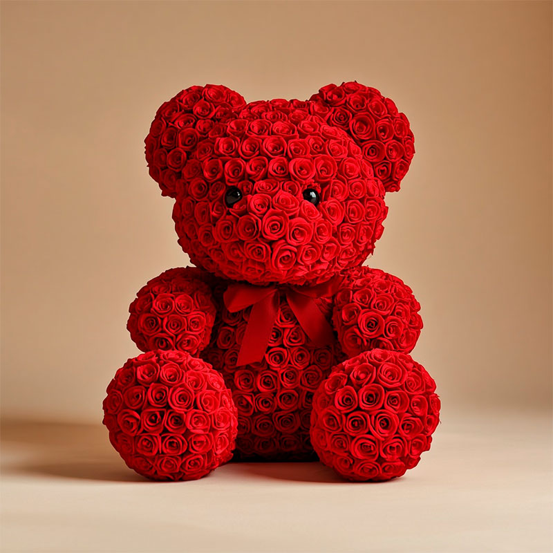 Osito Decorativo de Rosas - Imagen 3