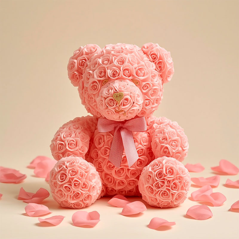 Osito Decorativo de Rosas - Imagen 4