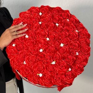 Rosas en caja grande