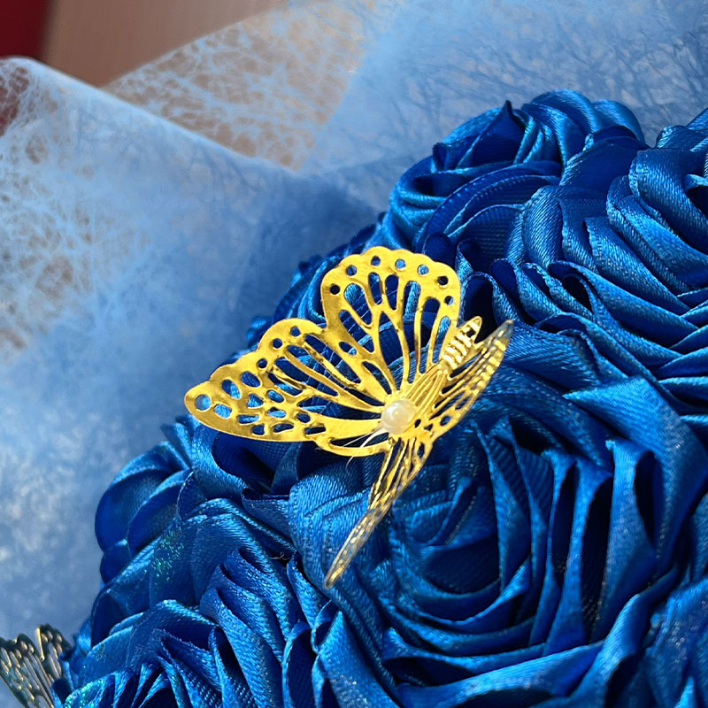 Ramo de Rosas Azules Eternas Blue Elegance - Imagen 3